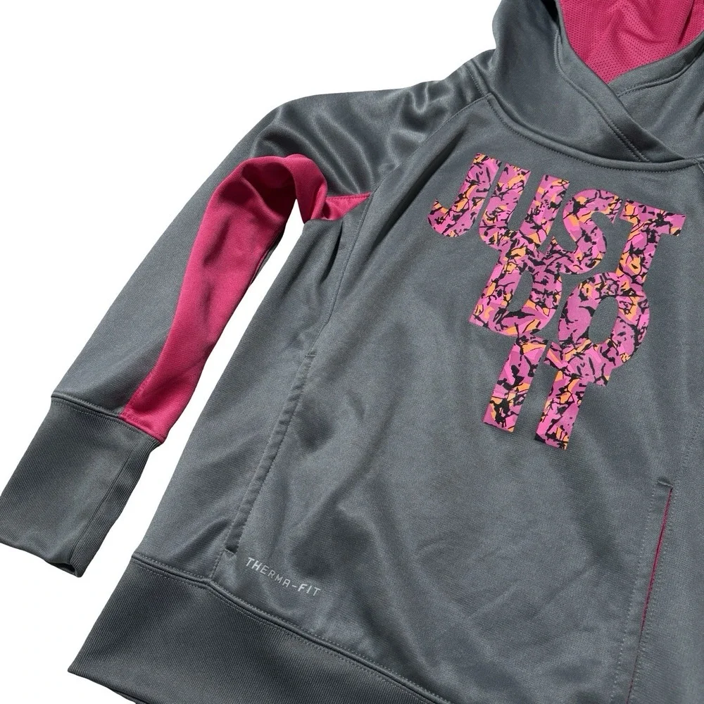 Nike Thermal-Fit Youth Girls Training Hoodie Pullover Size Small 15 x 20
